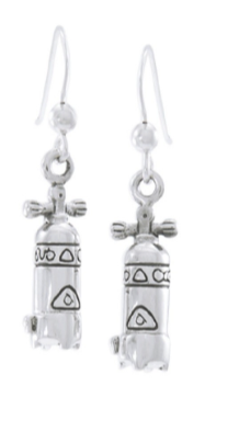 Pendientes Largos Botellas Buceo Scuba Gifts