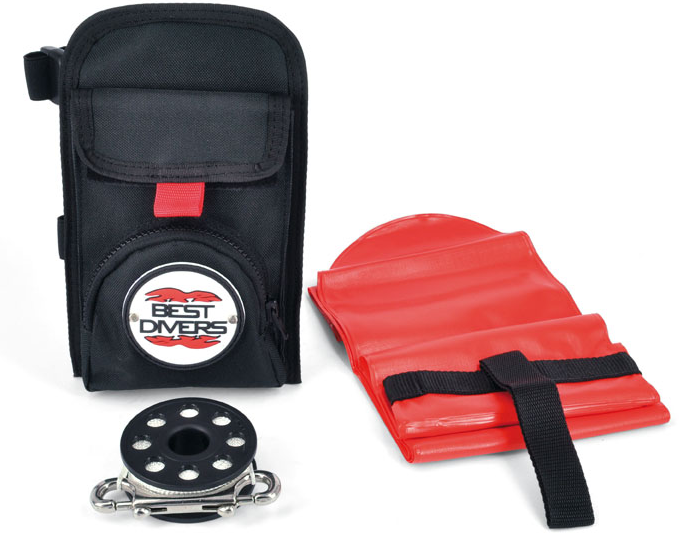 Boya + Carrete + Bolsa BestDivers Deco Pocket