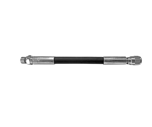 [LHP-BCK-0015] Latiguillo Manómetro Negro (15cm) Metalsub