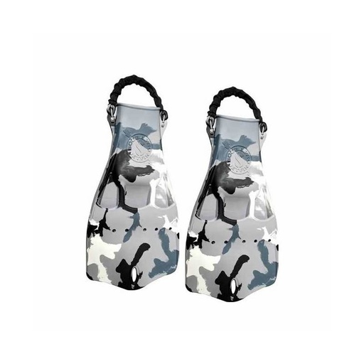 LIQUIDACIÓN Aleta Jet Fin Camuflaje blanca talla L Scubapro