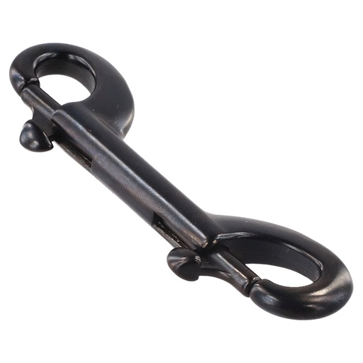 [EJA 200260] Mosquetón Doble Classic AISI 316 Negro (90mm) Cressi