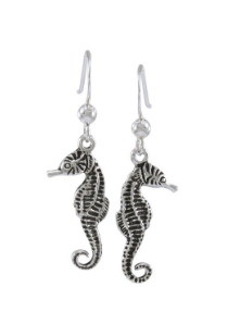 [JE057] Pendientes Largos Caballito de Mar Scuba Gifts