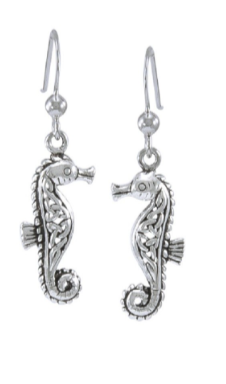 [TER033] Pendientes Largos Caballito de Mar Celta Scuba Gifts