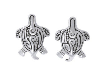 [TER1643] Pendientes Pequeños Tortuga Aborigen Scuba Gifts